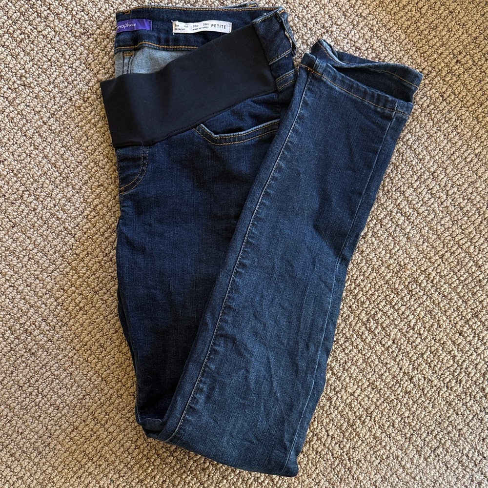 Seraphine Dark Blue Maternity Jeggings